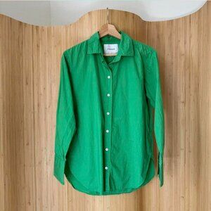 FRAME Oversized Poplin Button-Down Shirt